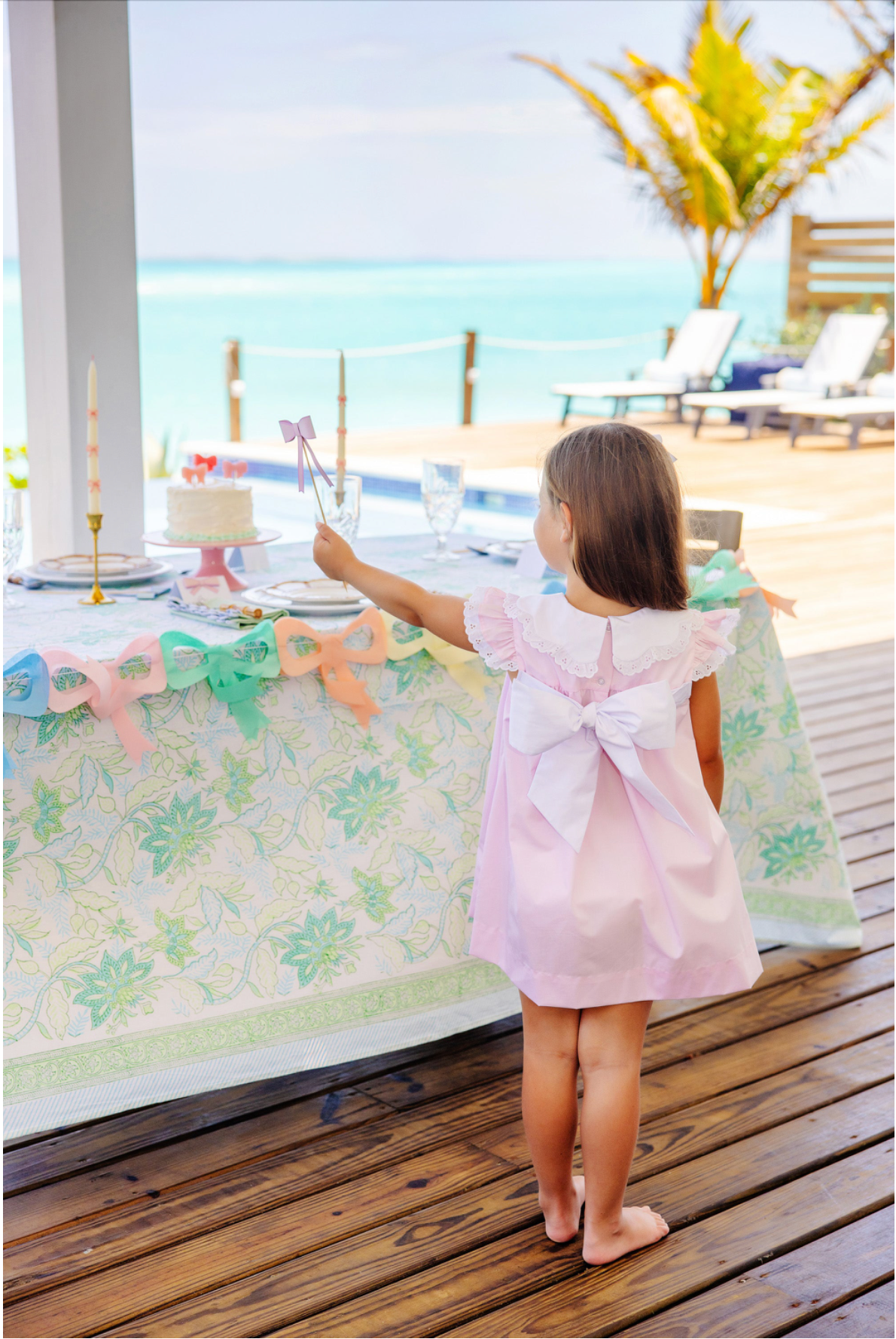 Franny Frock - Palm Beach Pink with Worth Avenue White