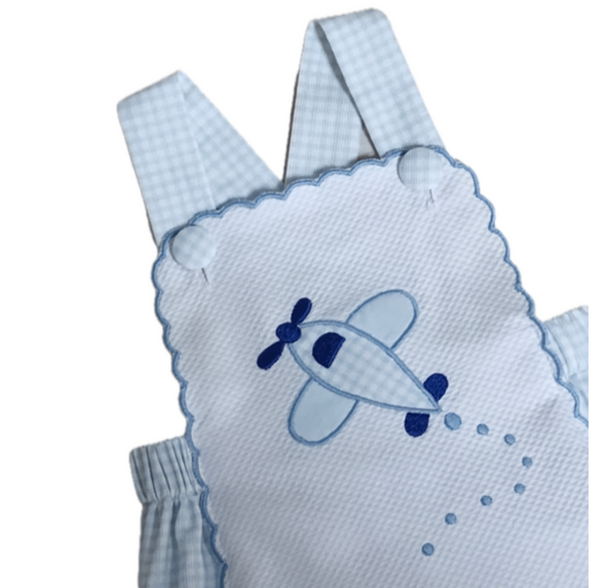 Airplane Applique Baby Boy Romper