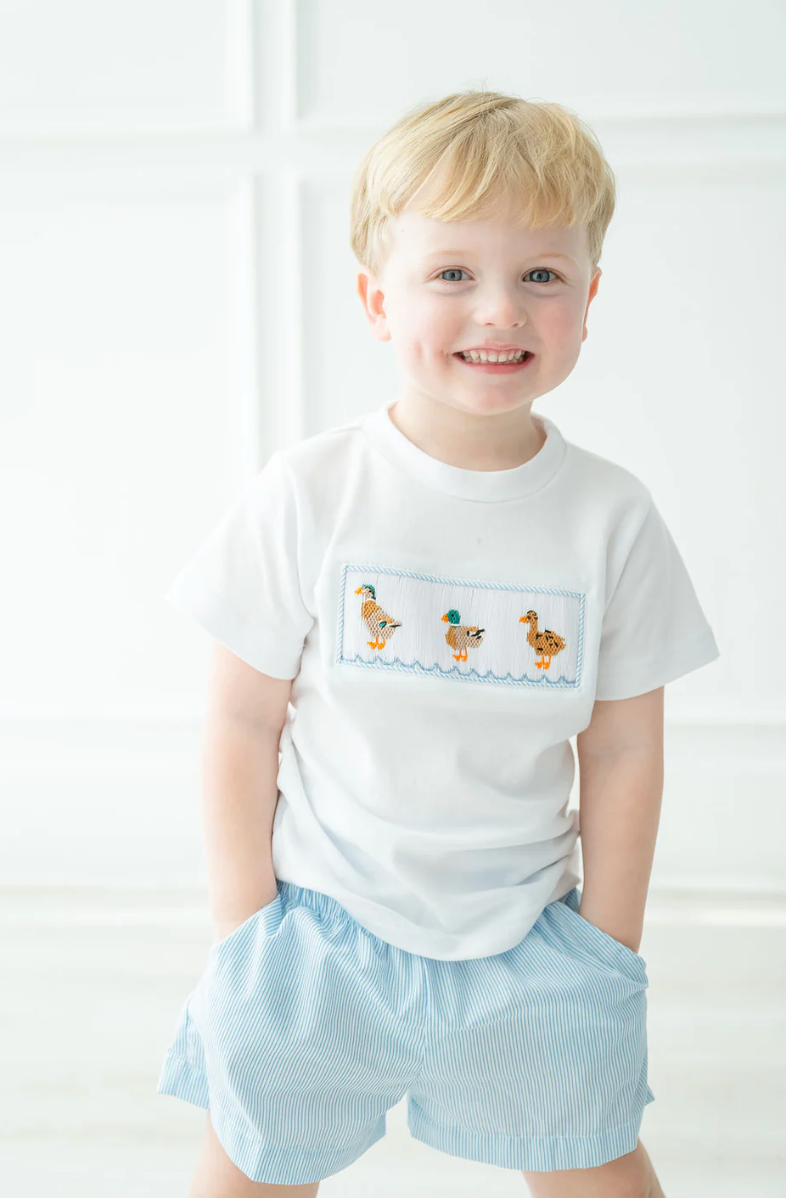 Ducks Smocked Beau T-Shirt/Shorts Set