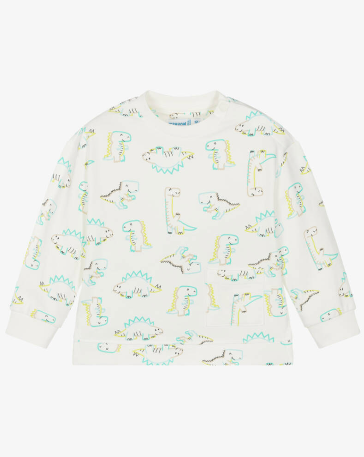 Mayoral Boys Printed Pullover - Dinosaurs