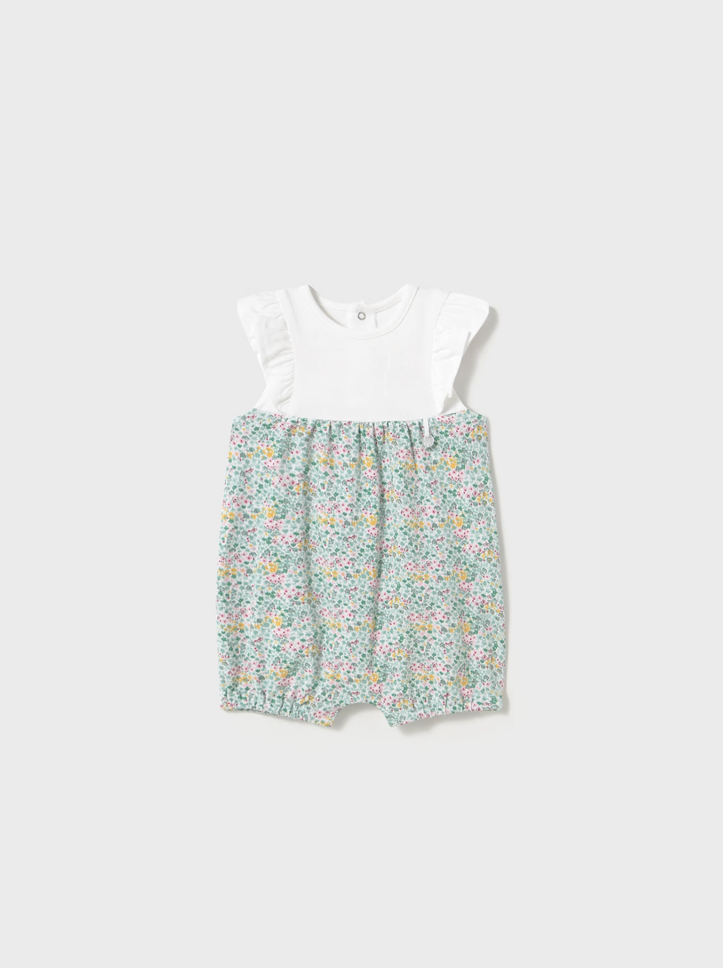 Mayoral Newborn Floral Romper - Jade