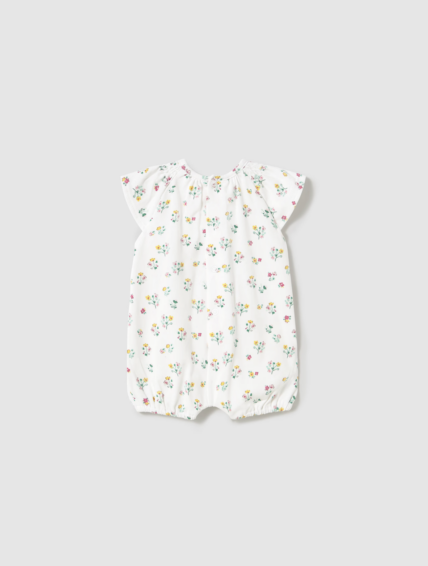 Mayoral Newborn Floral Romper - White