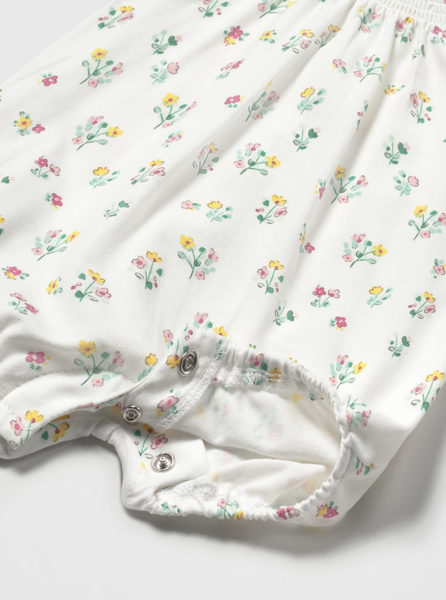 Mayoral Newborn Floral Romper - White
