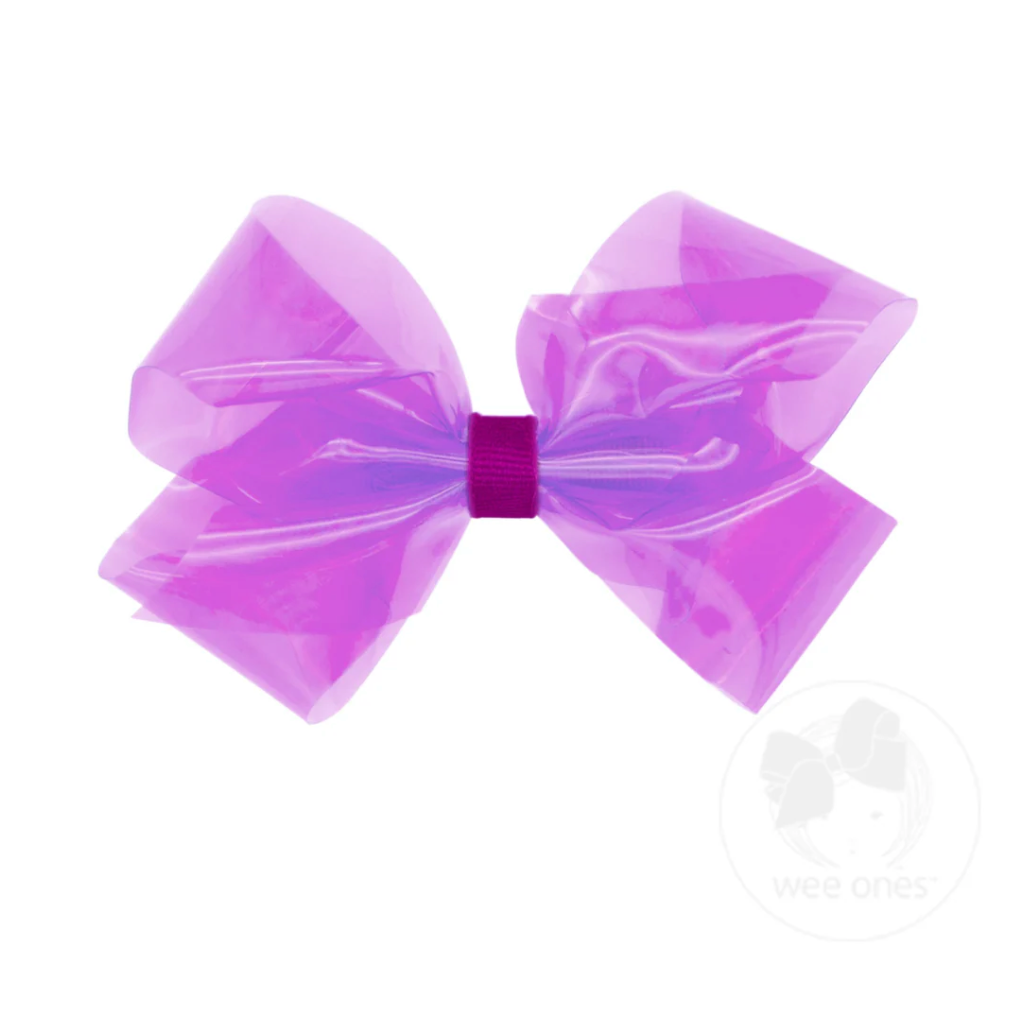 Medium WeeSplash Colored Vinyl Bow - Multiple Color Options