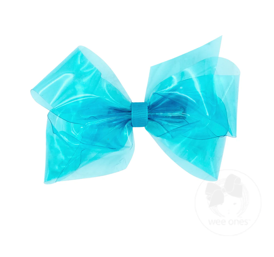 Medium WeeSplash Colored Vinyl Bow - Multiple Color Options
