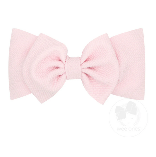 Ripple-Textured Baby Girls Bowtie Headband - Multiple Color Options
