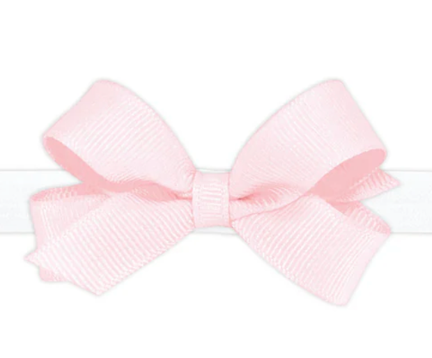 Tiny Organza & Grosgrain Overlay Hair Bow - Multiple Color Options