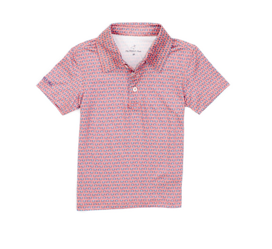 Boys Inlet Polo Blue Crab