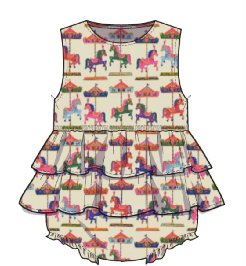 Briton Court Baby Girl Goldie Sleeveless Bubble