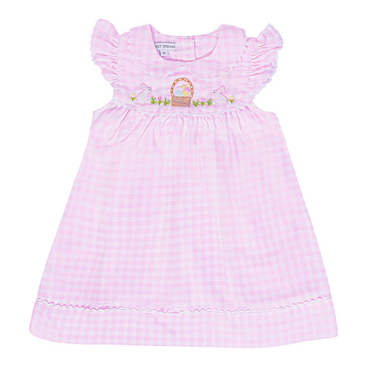 Sweet Dreams Happy Easter Embroidered Dress