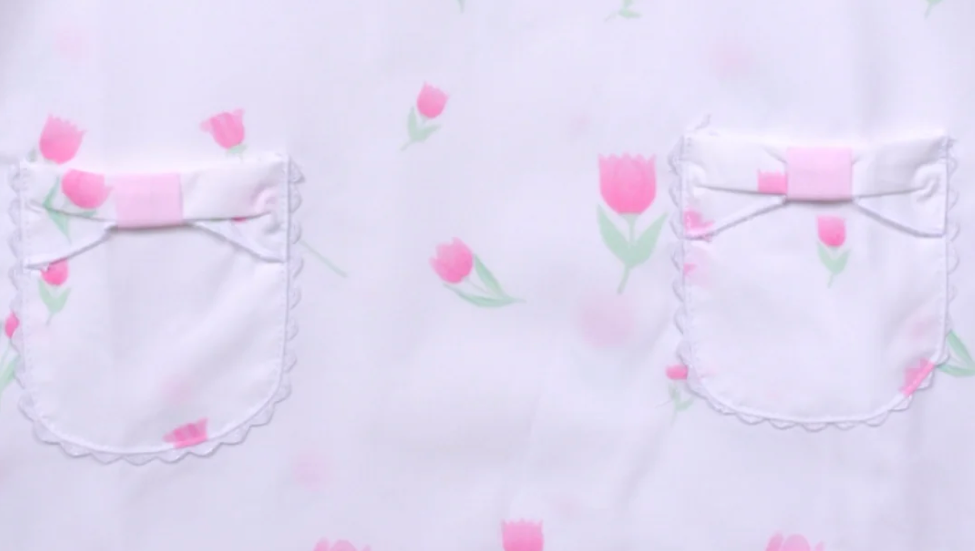 Sweet Dreams Pink Tulip & Bows Print Dress