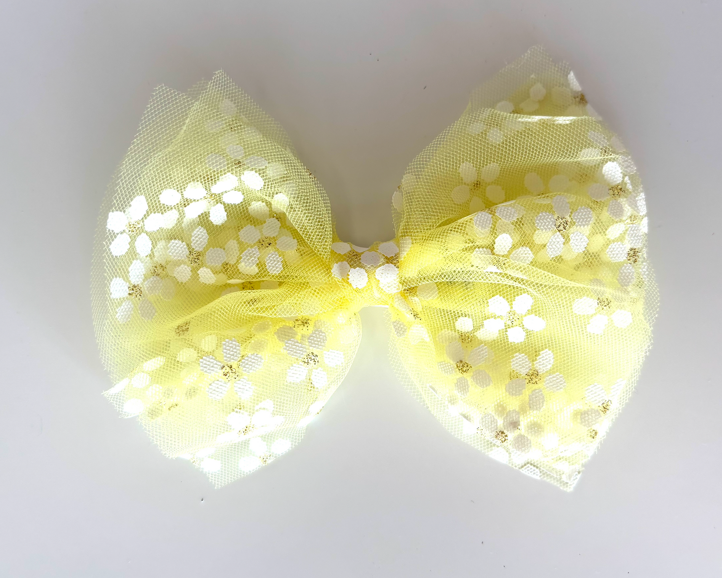 Medium Flower Tulle Bowtie - Multiple Color Options