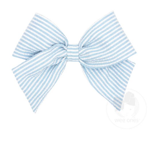 King Seersucker Bowtie with Tails - Multiple Color Options