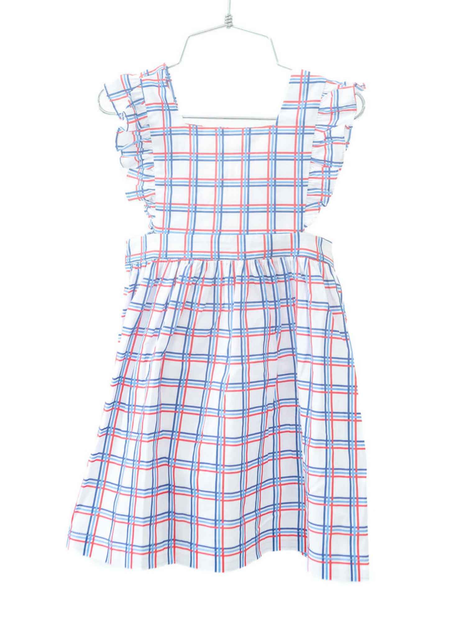 American Plaid Pinafore Dress