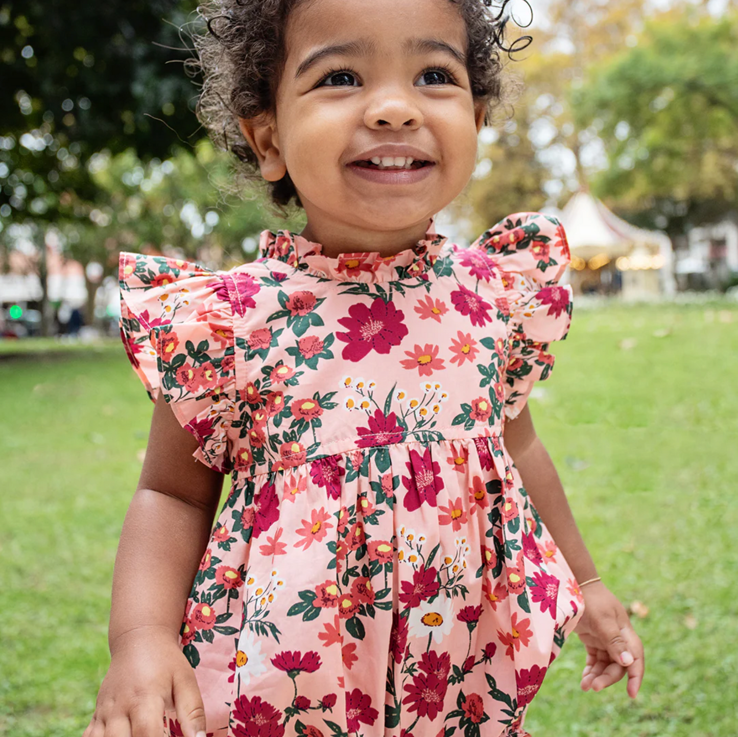 Pink Daisy Floral Bubble