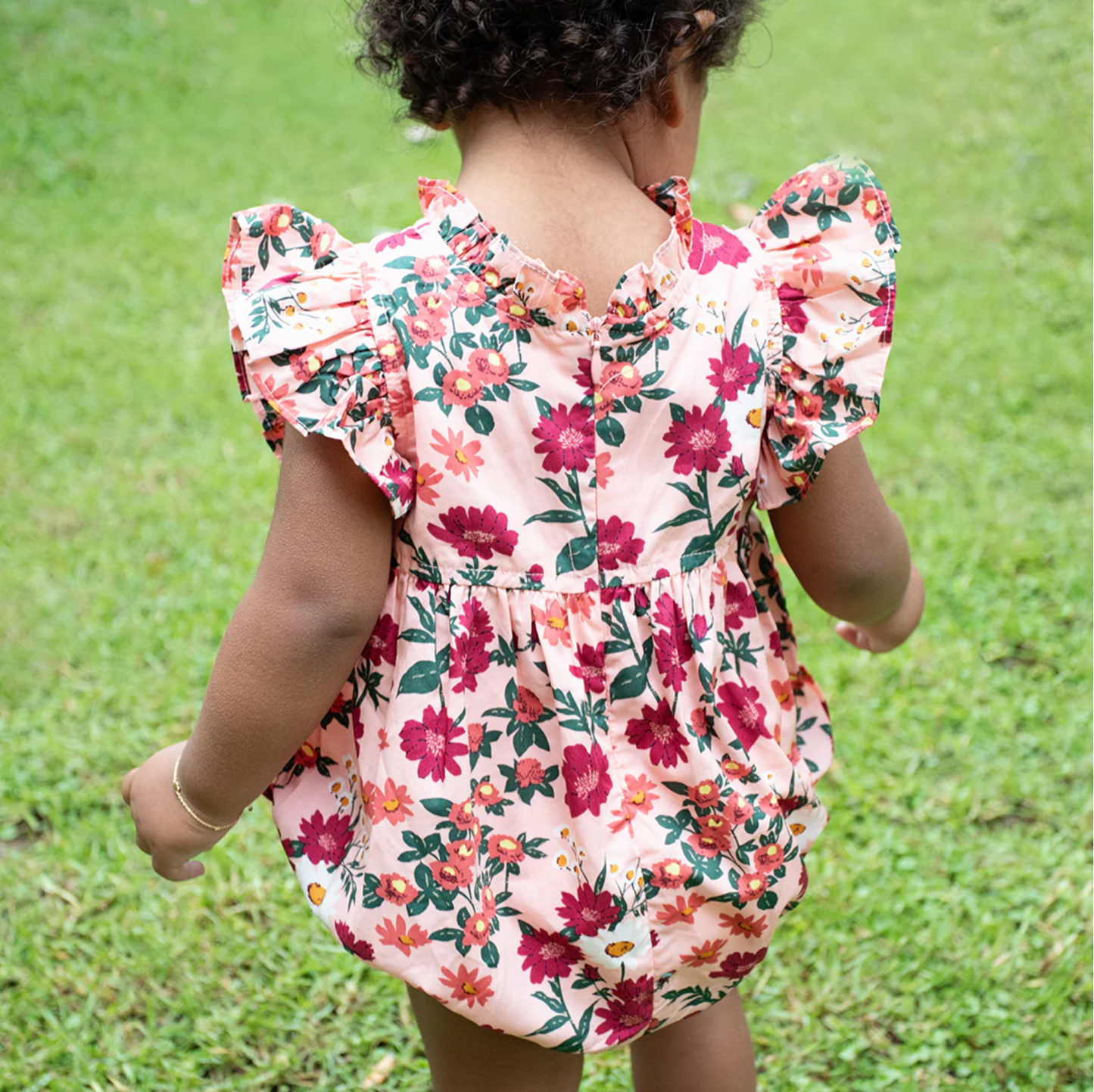 Pink Daisy Floral Bubble