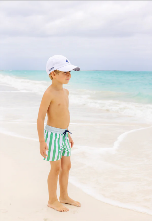 Turtle Bay Trunks - Kiawah Kelly Green Stripe