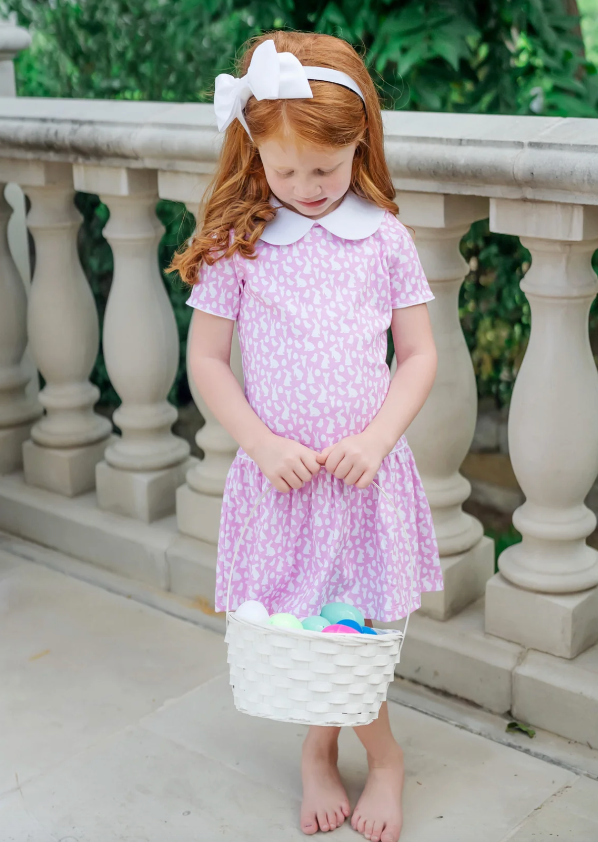 Libby Girls Dress - Easter Time Pink