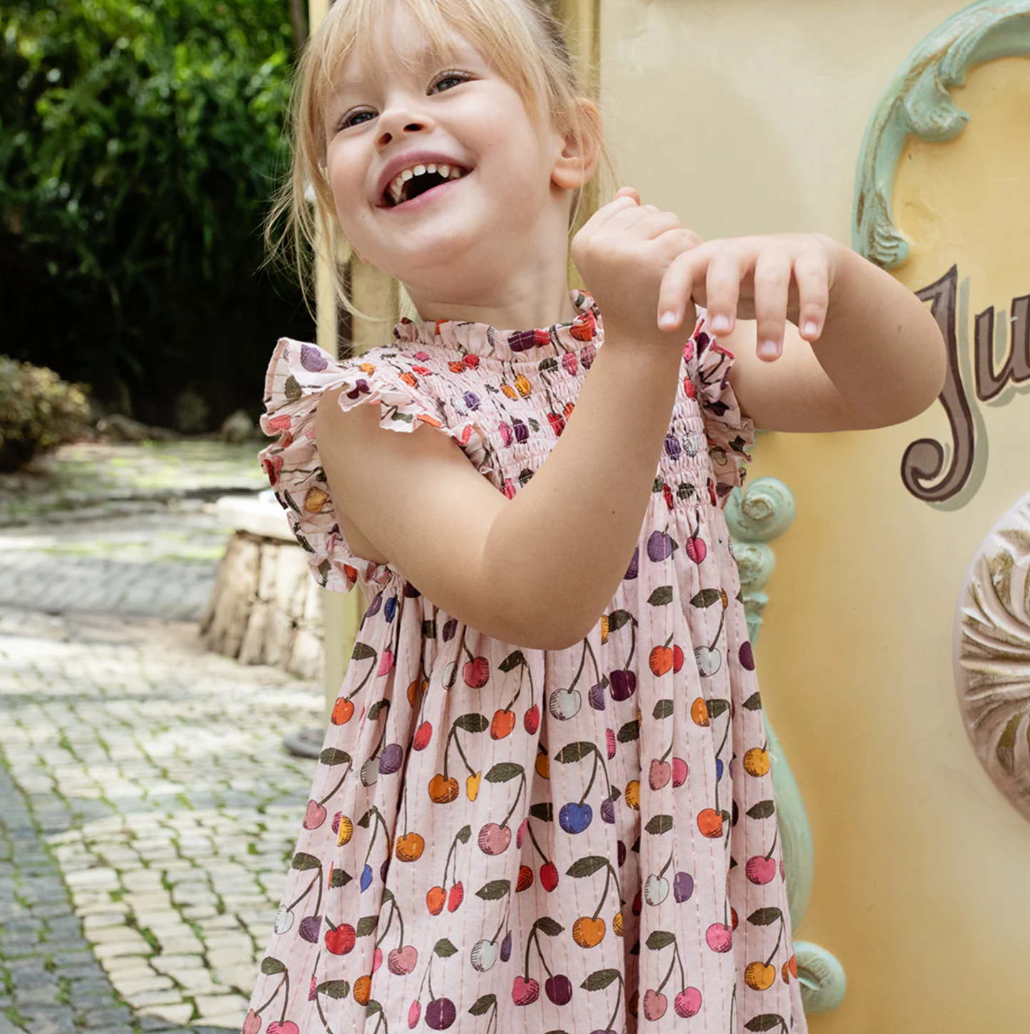 Pink Chicken Girls Stevie Dress - Cloud Pink Cherry