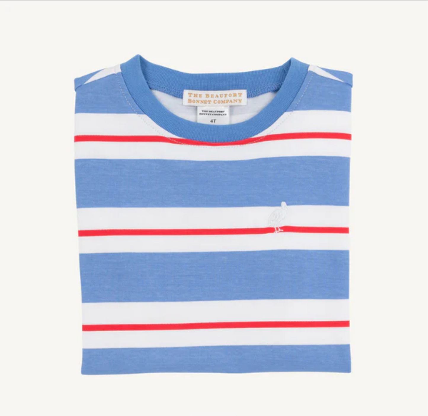 Carter Crewneck - Barbados Blue, Richmond Red, & Worth Avenue White Stripe