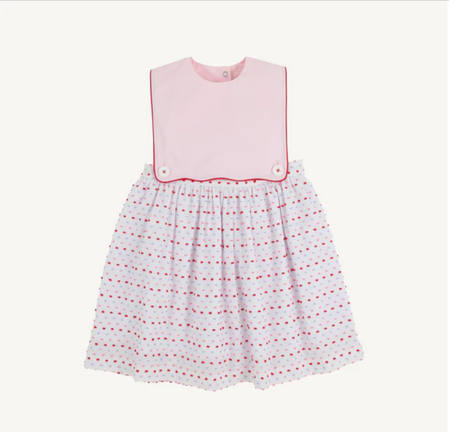 Brady Button-In - Dogwood Dot with Palm Beach Pink