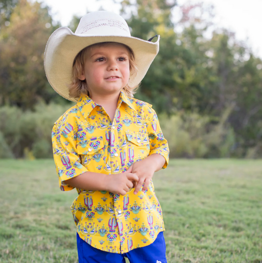 Desert Garden Pearl Snap Shirt
