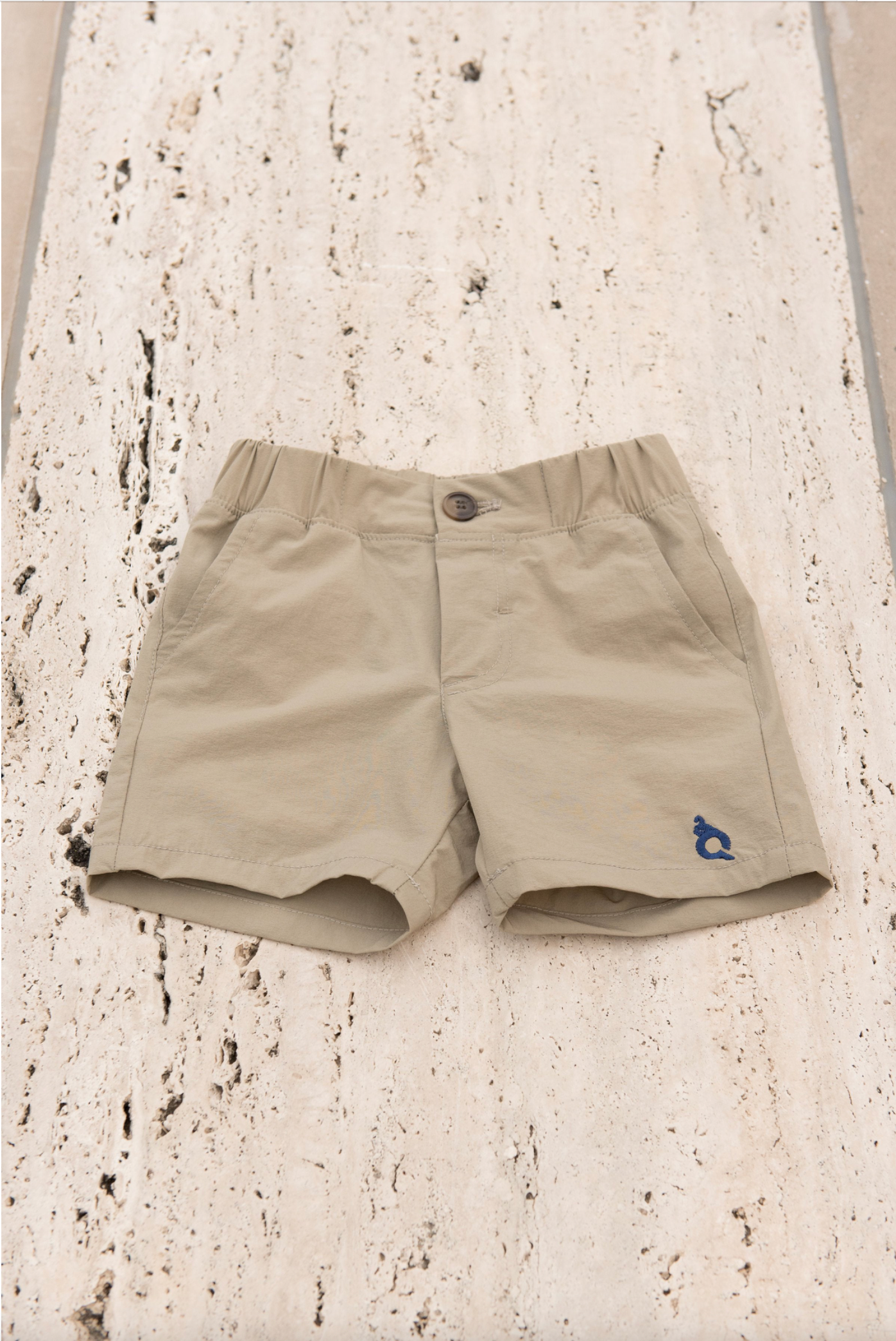 Khaki Shorts - Blue Quail