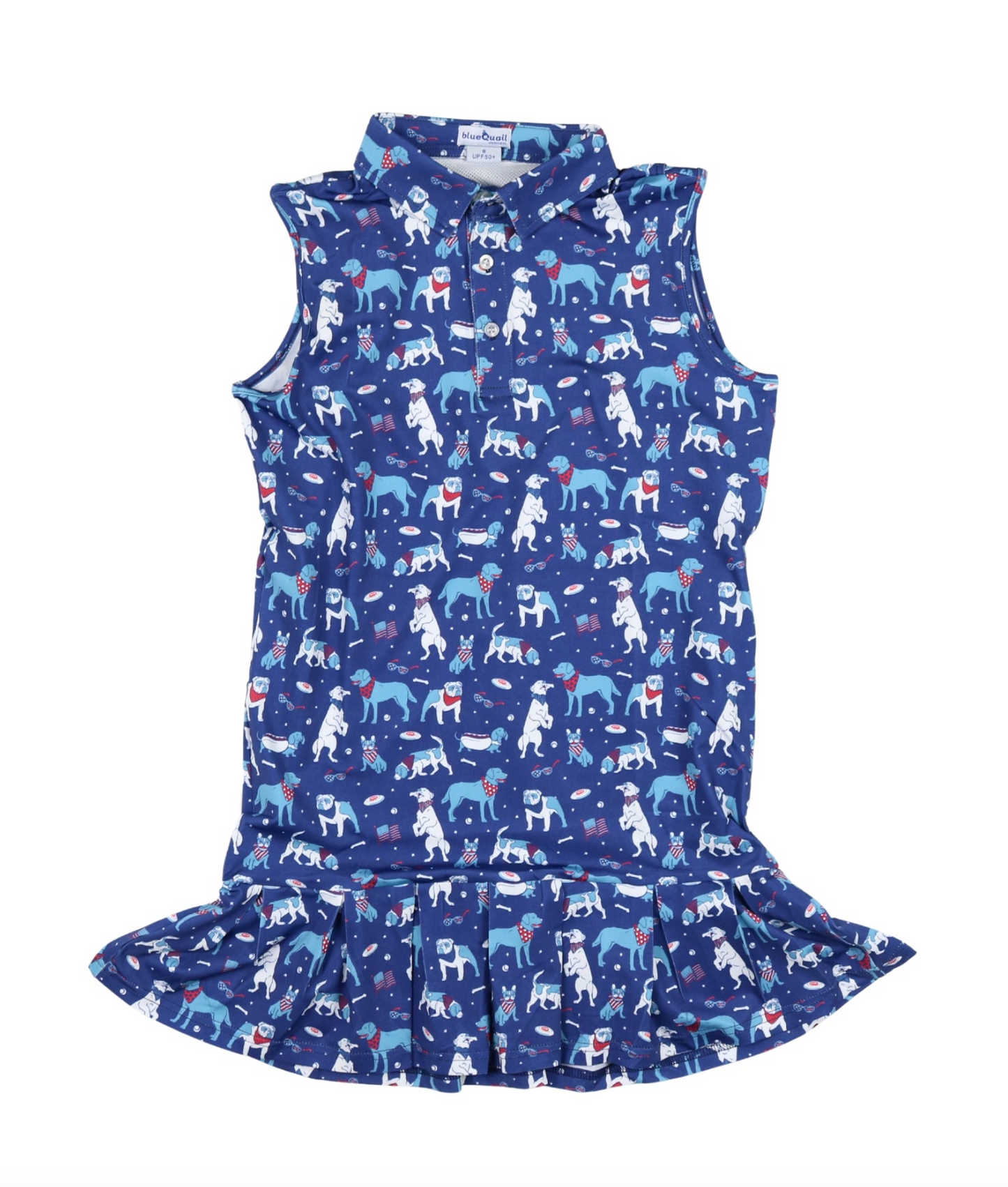 Yankee Doodle Dogs Polo Sleeveless Dress