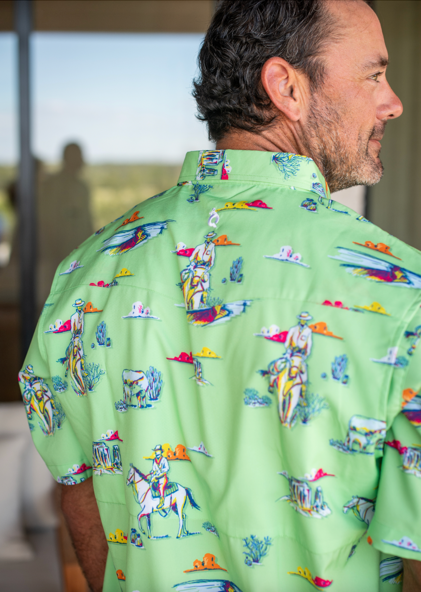 Men's Cattle Drive Pearl Snap Short Sleeve Shirt