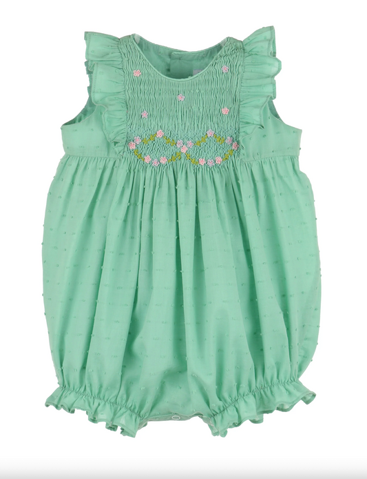 Luli & Me Classic Swiss Dot Bubble - Aqua