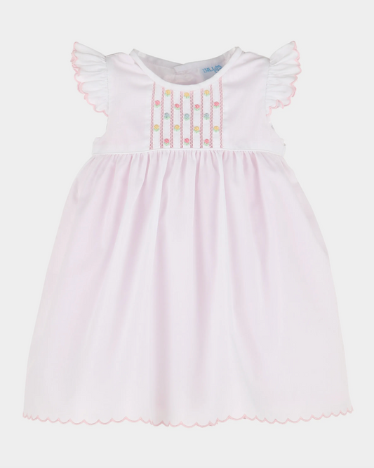 Randall Floral Embroidered Dress - Pink