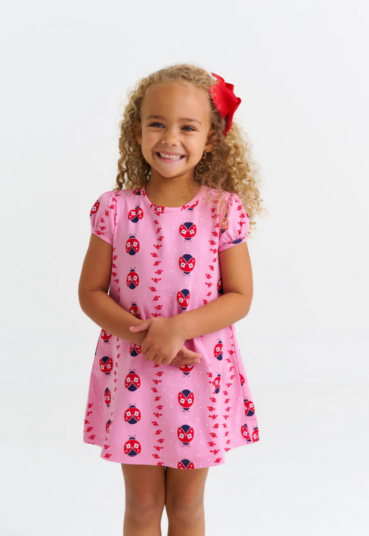 Penny's Play Dress - Ladybug Line Up
