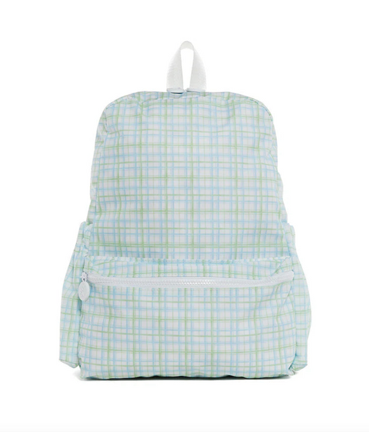 TRVL Backpack - Classic Plaid Green