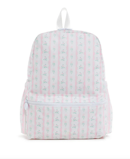TRVL Backpack - Ribbon Floral Pink