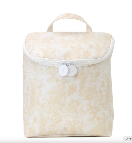 TRVL Lunch Bag - Bunny Toile Sand - Take Away