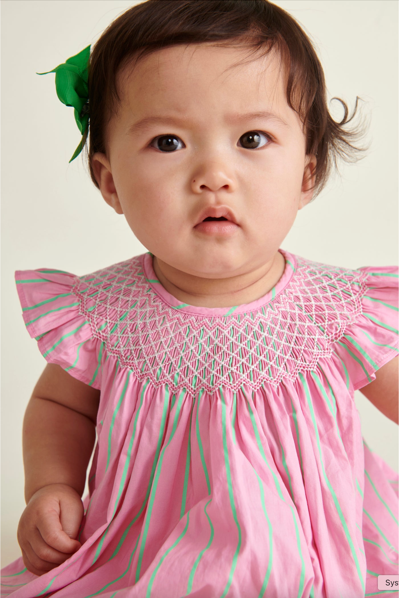 Hand Smocked Queenie Baby Dress