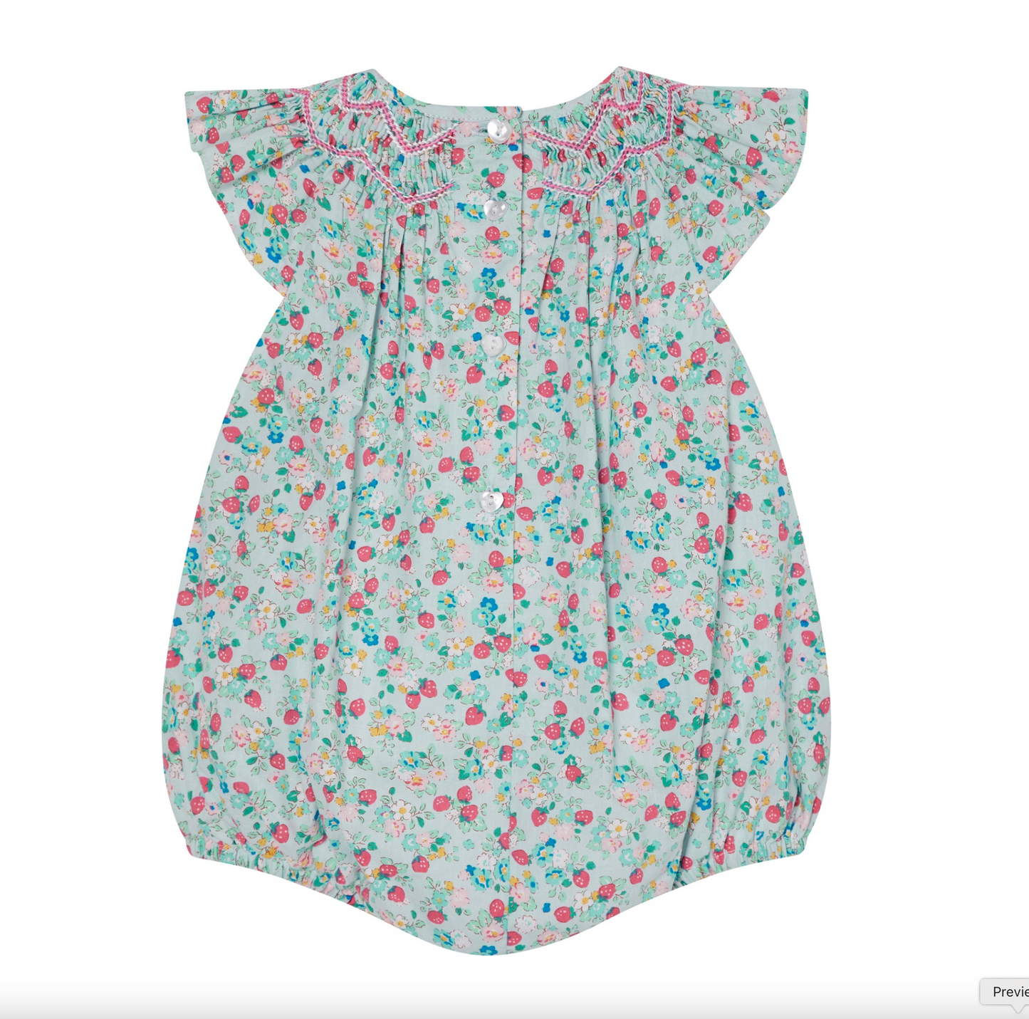 Hand Smocked Bellorose Baby Bubble