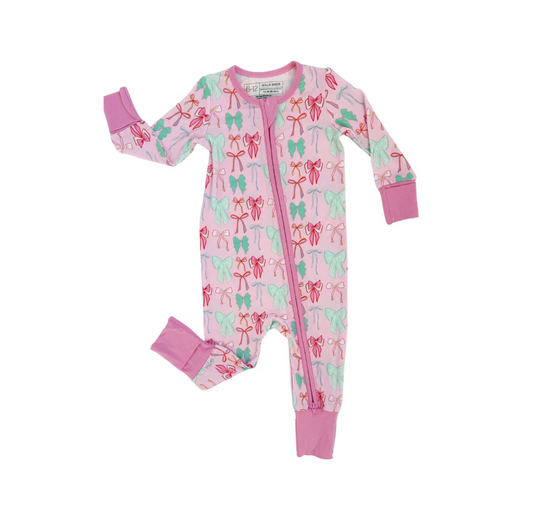 Bows Zipper Romper