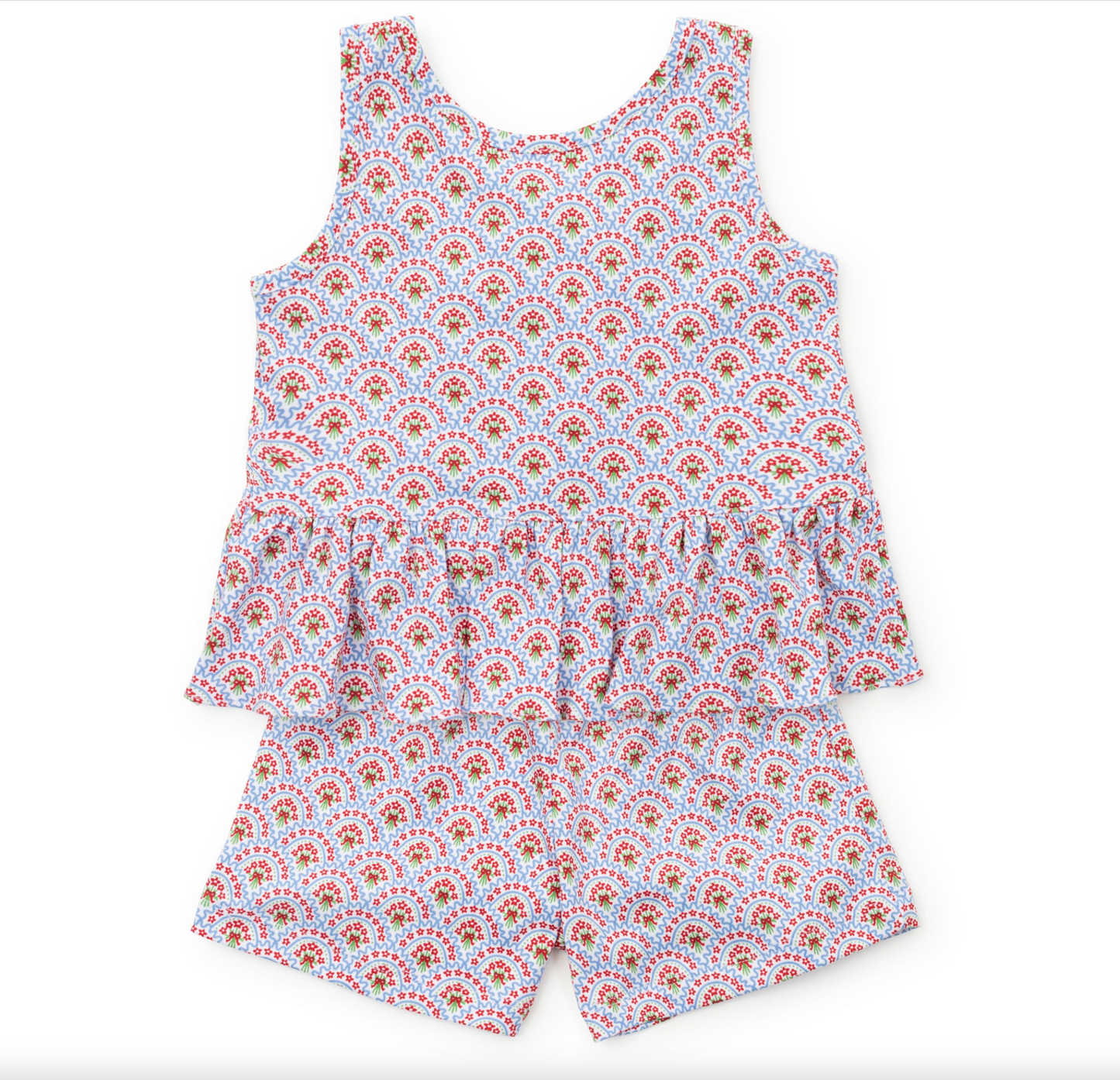 Poppy Sleeveless Short Set - Bunting Floral