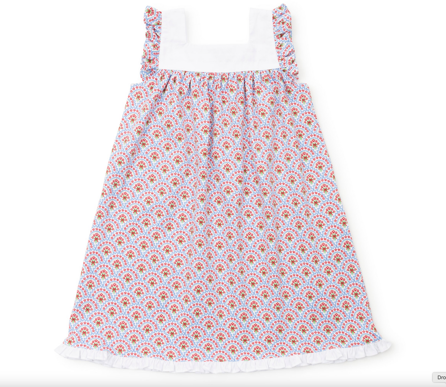 Caroline Girls Dress - Bunting Floral