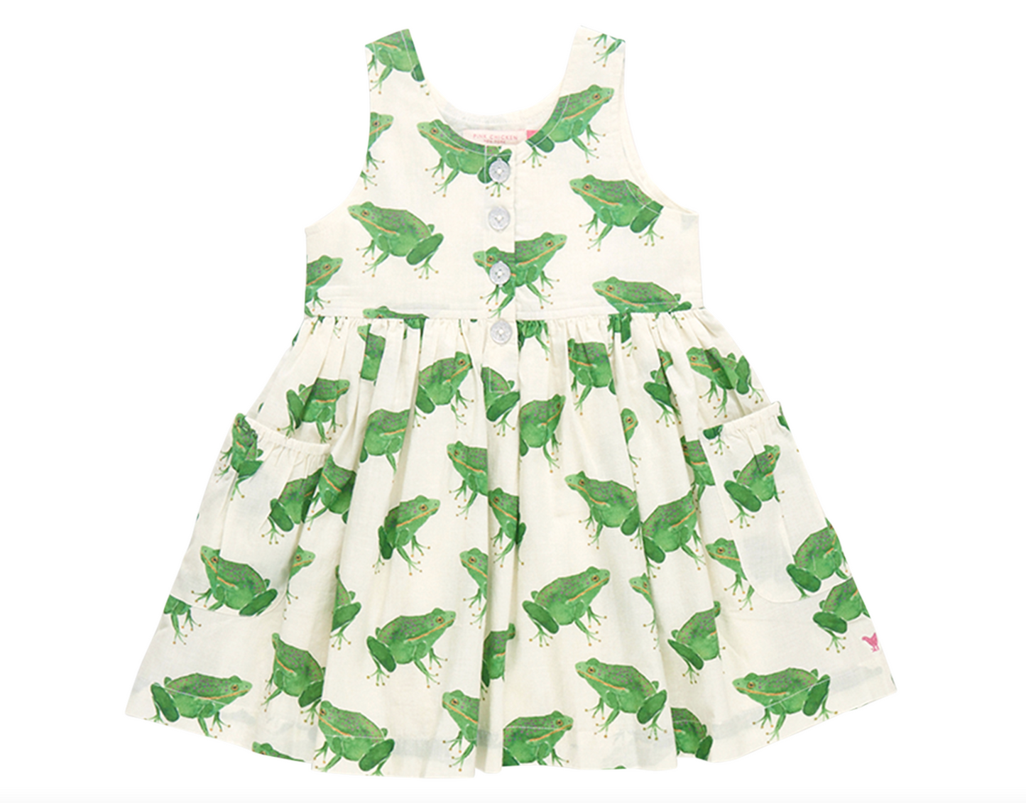 Girls Laura Dress - Frogs
