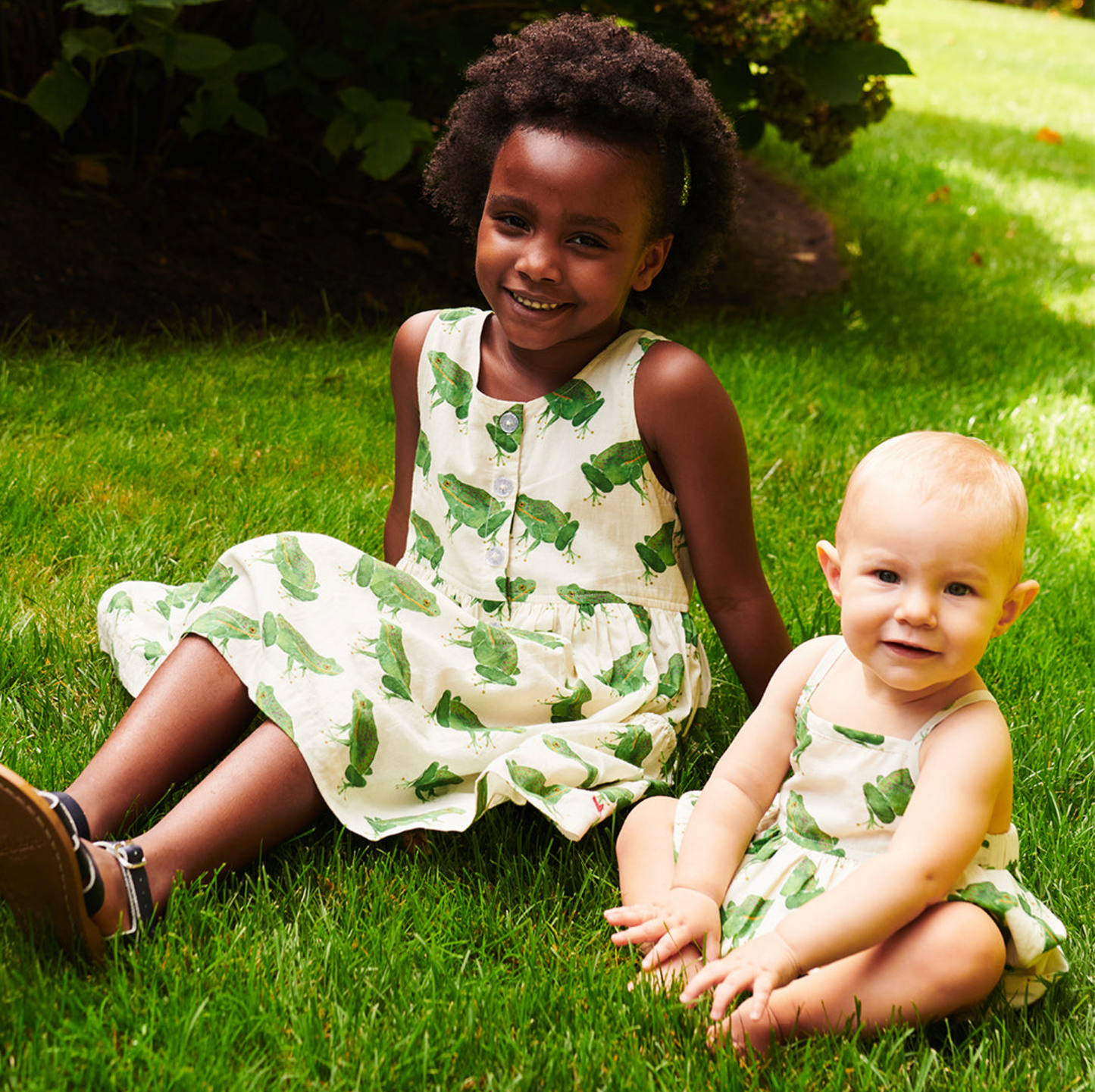 Girls Laura Dress - Frogs