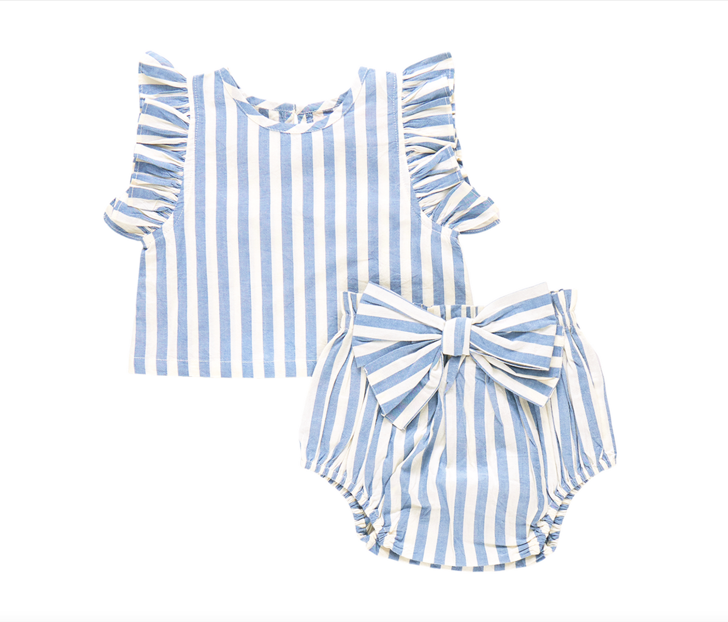 Baby Girls Abigail 2-Piece Set - Blue Stripe