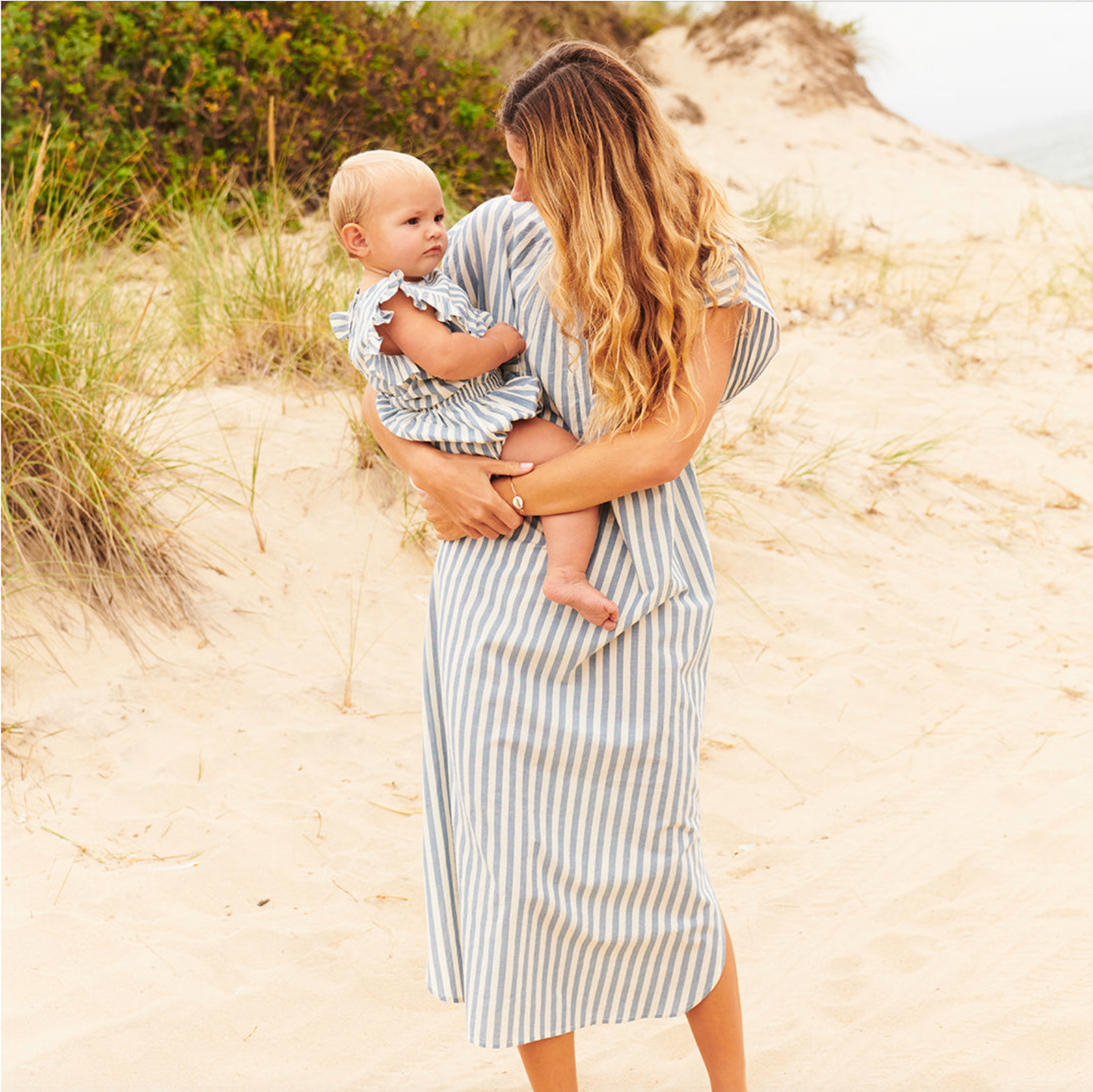 Baby Girls Abigail 2-Piece Set - Blue Stripe