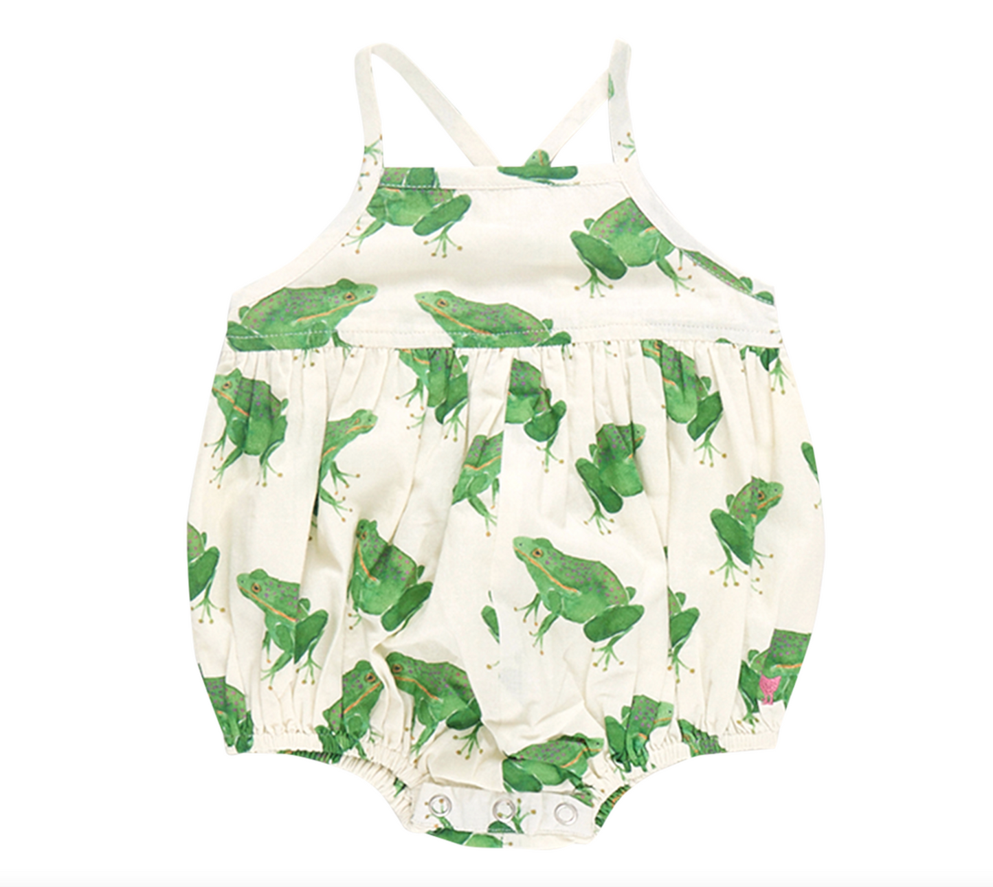 Baby Girls Auggie Bubble - Frogs