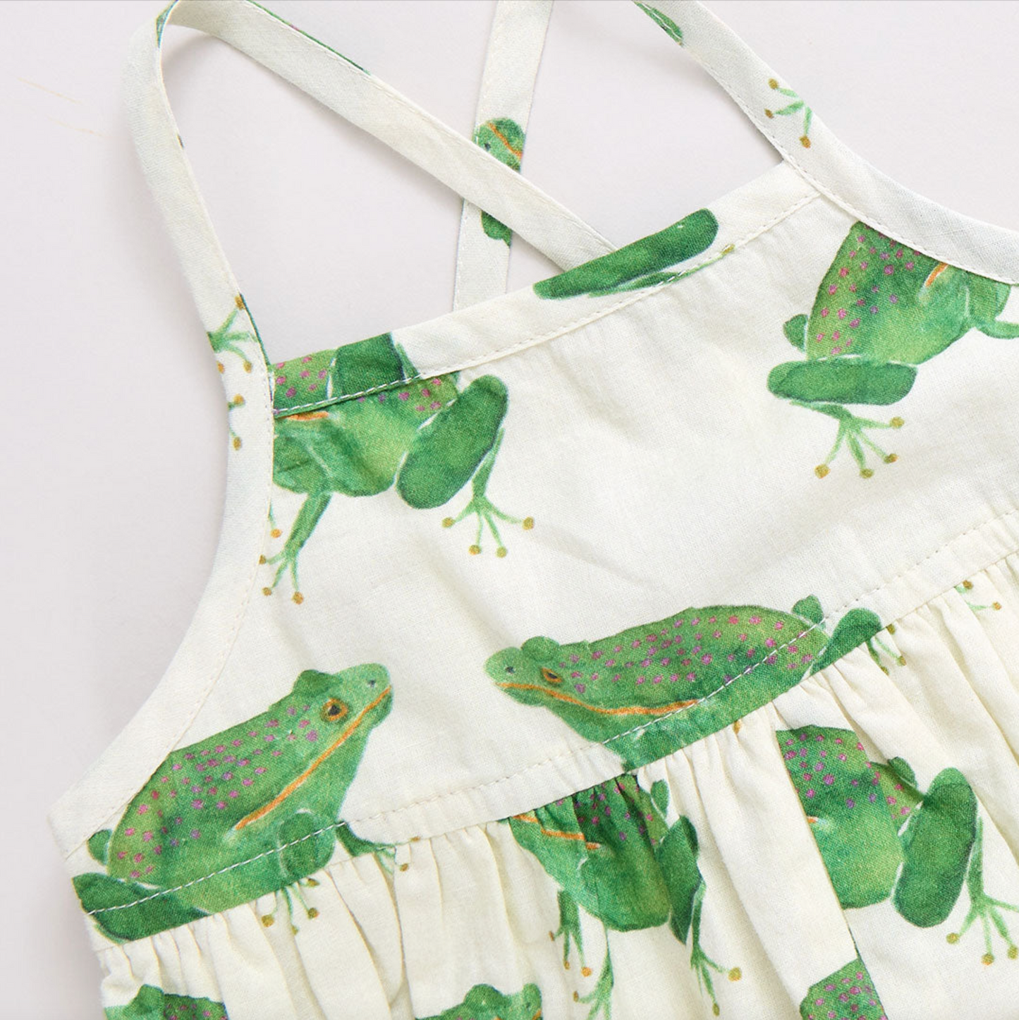 Baby Girls Auggie Bubble - Frogs