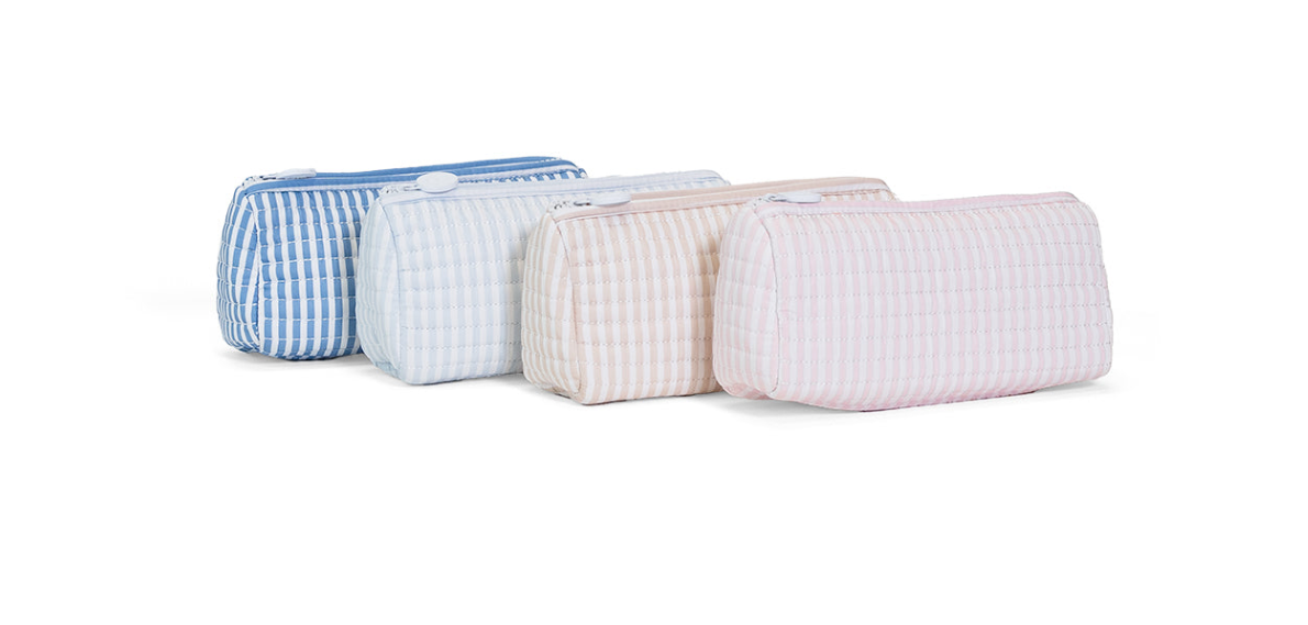 TRVL Quilted Bag - Pimlico Stripe Pink - Pochette