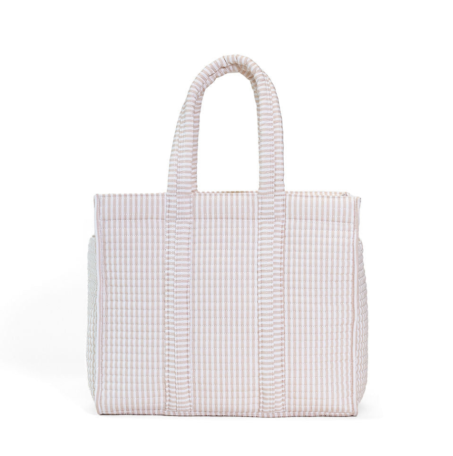 TRVL Quilted Go Go Tote - Pimlico Stripe Sand