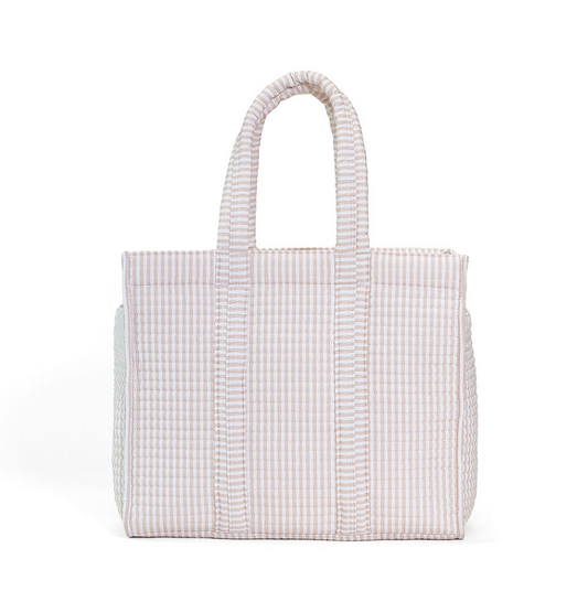 TRVL Quilted Go Go Tote - Pimlico Stripe Sand