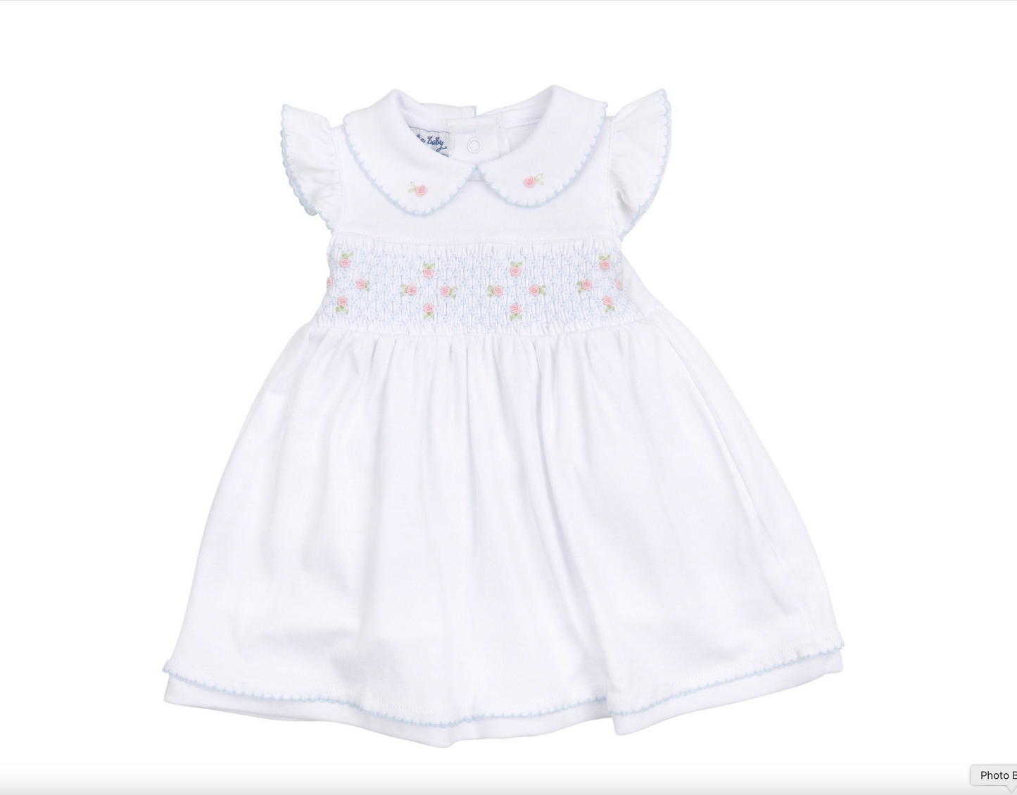 Charlotte's Classics Smocked Dress - Sky Blue